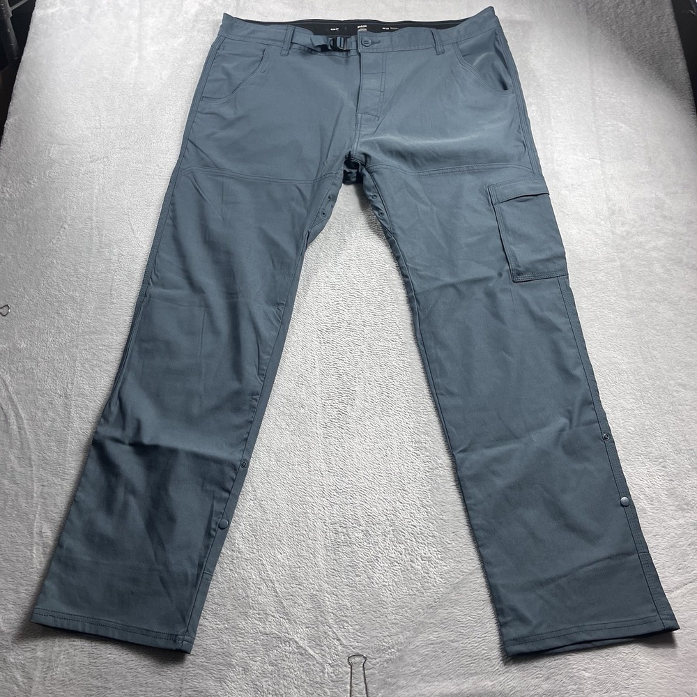 Prana Pants Mens Blue Zion Stretch Lightweight Vented Slim Fit Pockets 40x32